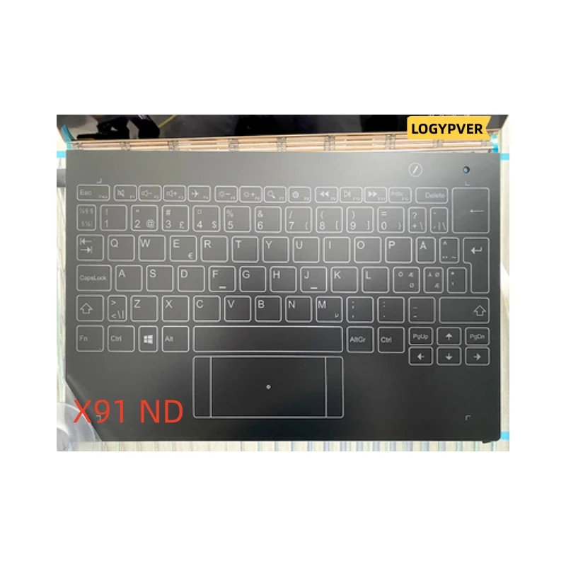 Imagem -02 - Montagem de Teclado para Lenovo Yoga Book Eua Reino Unido br sp gr fr it X90 Yb1-x90l Yb1-x90f Yb1-x90 X91 X91l X91f