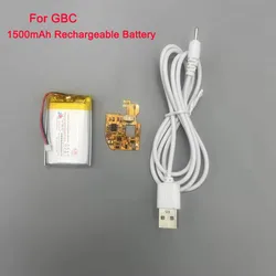 For Game Boy Color 1500mAH lithium battery Rechargeable lithium battery module for GBC