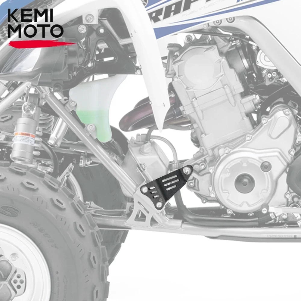 

Black ATV Right Left Engine Bracket Guard Cover Protector Compatible with Yamaha Raptor 700 2008-2025 Raptor 700R 2009-2025