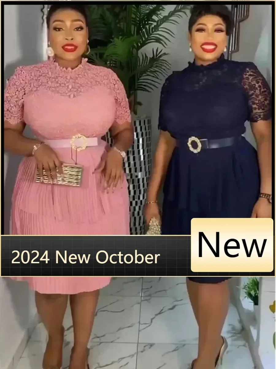 

Customized Fashion Plus Size African Party Dresses for Women Dashiki Ankara Lace Evening Gowns Elegant Turkey Muslim Maxi Dress