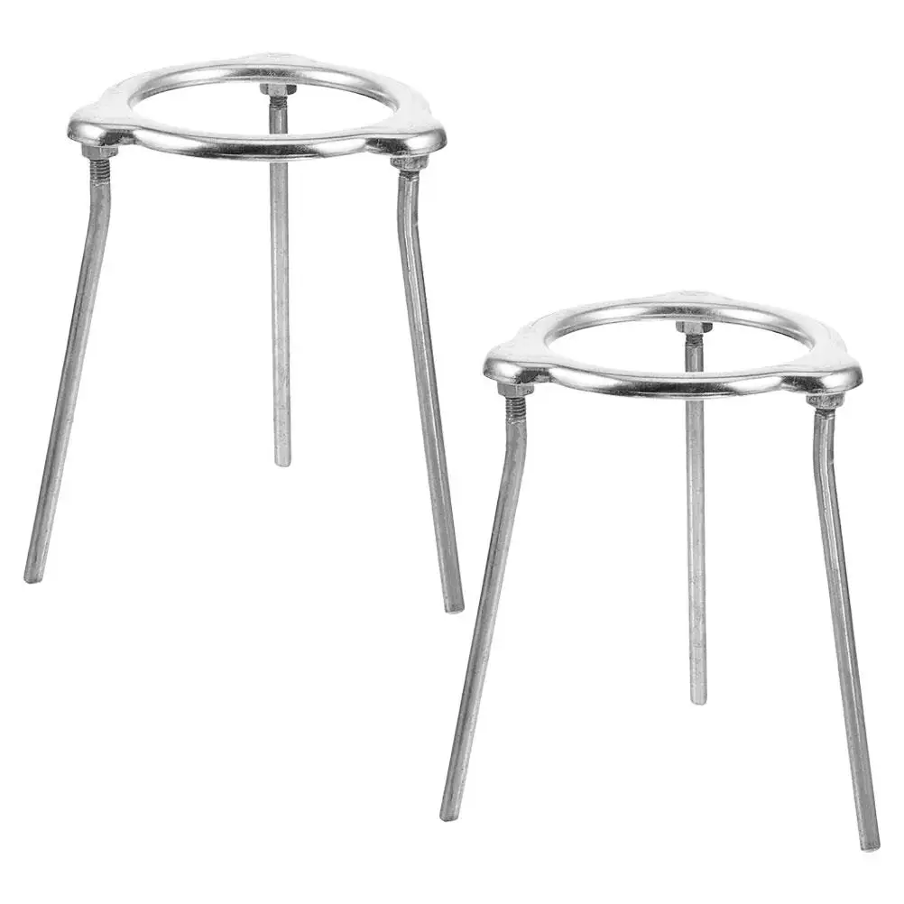 2pcs Tripod Lab Lifting Rack Aluminum Alloy Alcohol Lamp Stand Burner Stable Laboratory Chemical Experiments Setup