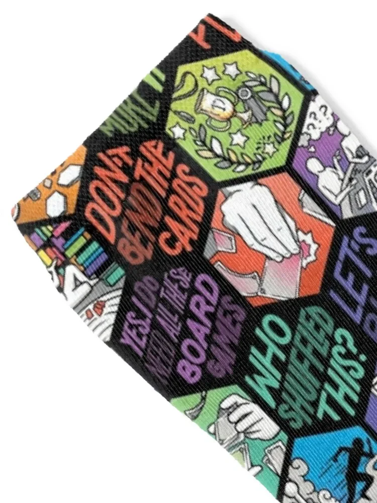 Board Gamer Isms Hex Socks Running kawaii Socks donna uomo