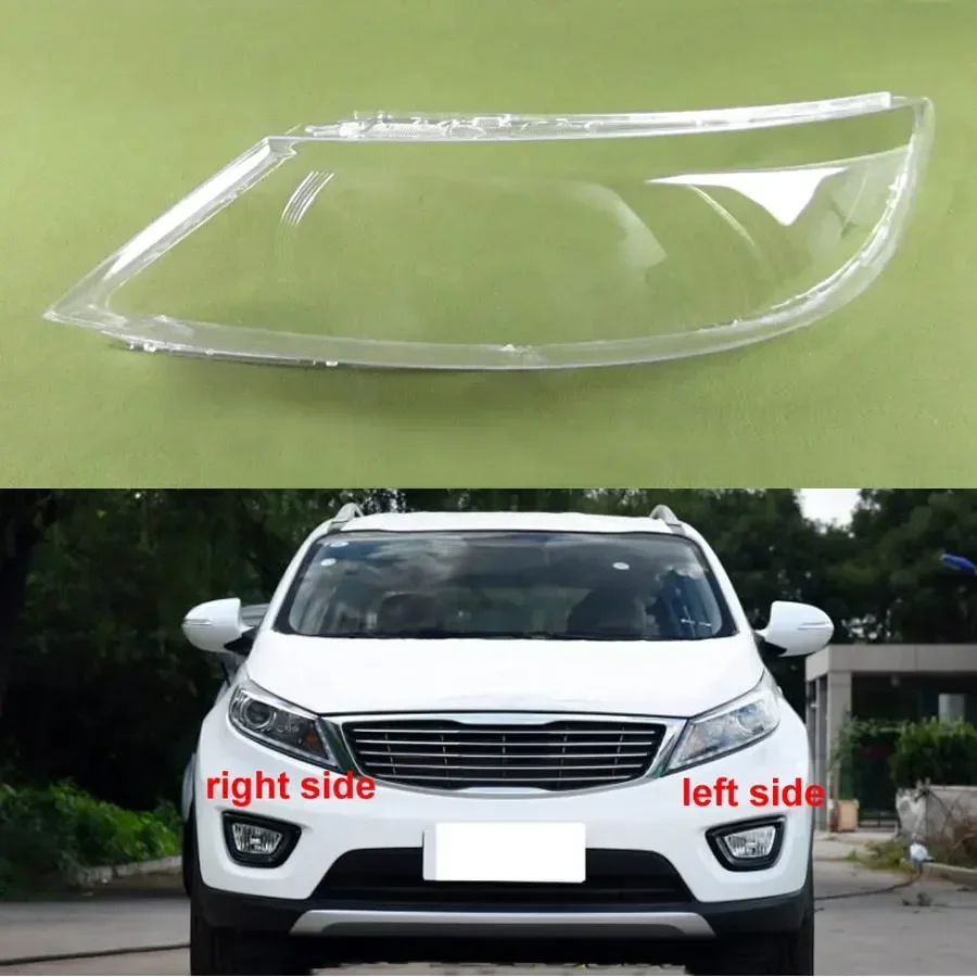 

For Kia Sportage R 2015 2016 2017 Car Accessories Headlight Cover Shade Headlamp Shell Transparent Lampshade Lens Plexiglass