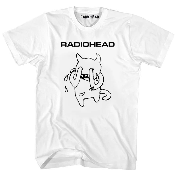 Radiohead T Shirt Men Vintage Classic Tees North America Tour Rock Boy Camisetas Hombre Hip Hop Unisex 100%Cotton Oversized Tops