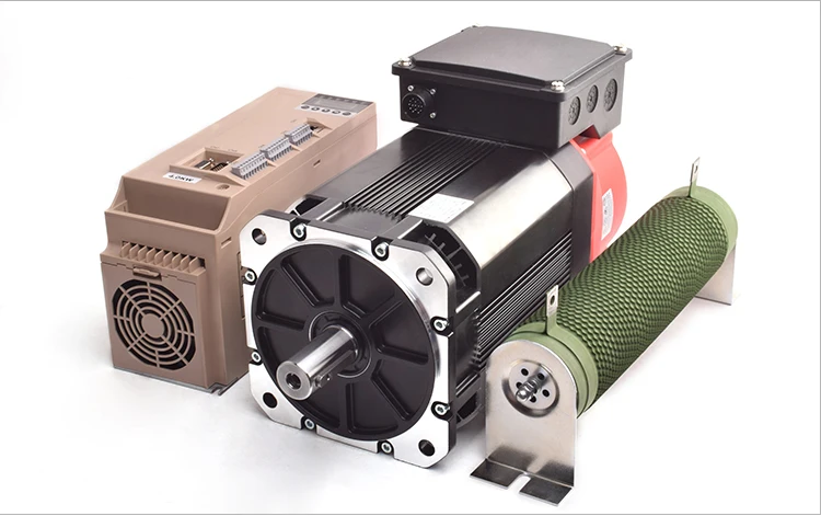 2.2kw 8000rpm Spindle Servo Motor With Driver Permanent Magnet CNC Spindle Servo Motor For CNC Milling Machine