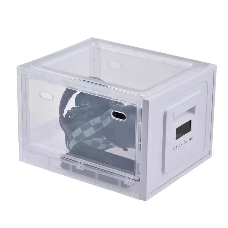 Fridge Lock Box Organizer Of Lockable Storage Containers Transparent Medicine Lock Box Food Telephone Tablet Computer