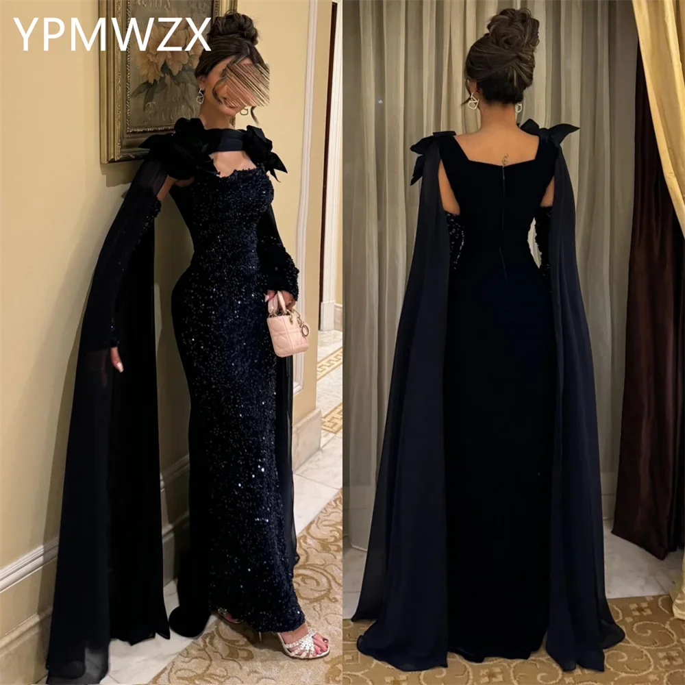 

Customized Prom Gown Formal Women YPMWZX Strapless Column Floor Length Skirts Bespoke Occasion Dresses Evening Dress Party Occas