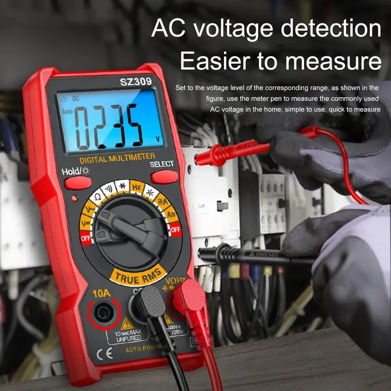 

Digital Multimeter Smart Digital Multimeter Accurately Measures Multimeter Backlit LCD Display Multifunctional Multimeter For