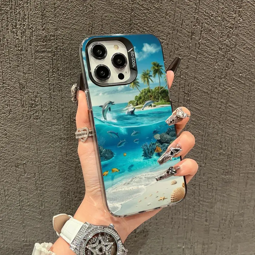 

Marine landscape Phone Case case for iPhone17 16 15 14 13 12 11 Pro/ Max/Plus shock-proof rear cover anti-fingerprint