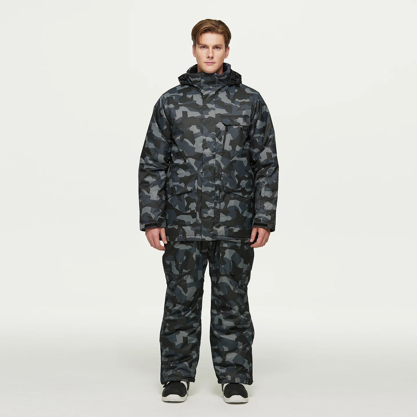 Camouflage, Snowboarding Jacket and Pant, Winter Clothes Ski Adult, Snow Jacket and Pant Sets, Snowboarding Clothing for Man
