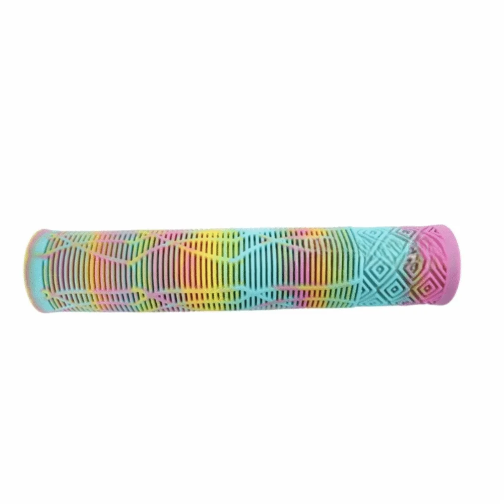 For 22.2mm Handlebar Bicycle Handlebar Grips Soft Rubber Non-Slip Bike Grips Lengthening Mixed Color Bike Handlebar Cover