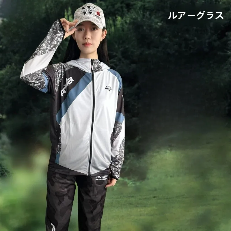 ウォーカークエストプロフェッショナルフィッシングウェアメンズフード付きアウトドア通気性速乾性夏新スタイル日焼け防止服