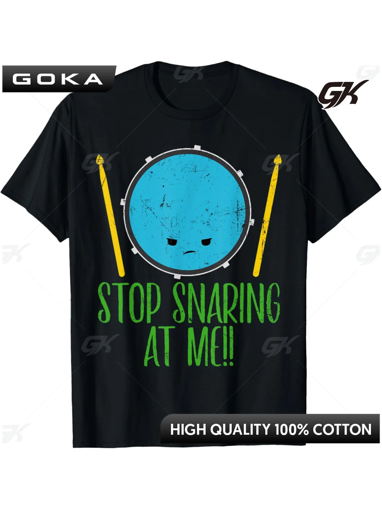 

Humorous Drummer Musician Graphic T-Shirt - Drum Group Apparel for Men Round Short Sleeved Casual Fashion Tops ropa mujer