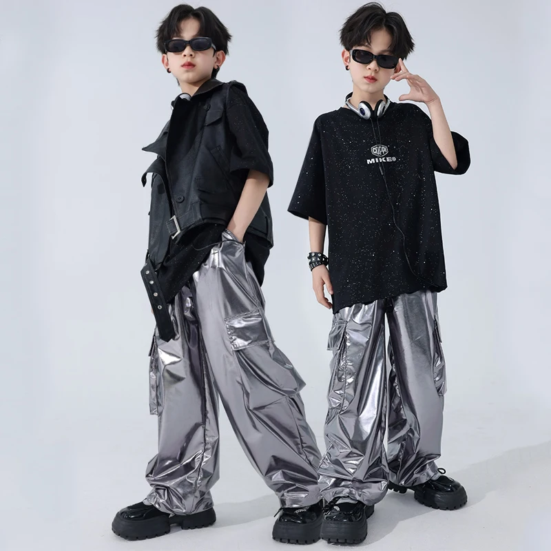 Tech Stijl Ballroom Danskleding Voor Jongens Meisjes Jazz Dans Kostuums Kids Cool Hiphop Kleding Street Dancewear Dwy9962