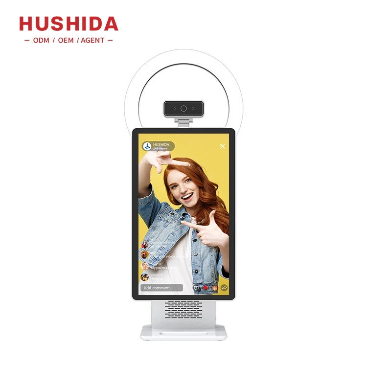 HUSHIDA 15.6 Inch LiveStream All-in-One Facebook Tiktok Youtube Live Streaming Equipment for Radio & TV Broadcasting