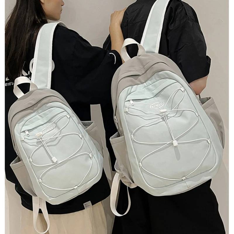 Harajuku contraste cor mochila para estudante da escola capacidade bolsa para portátil mochila viagem com