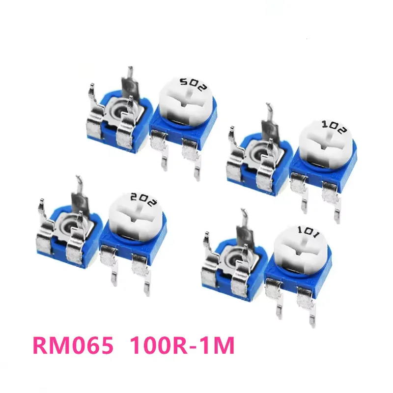 20Pcs RM065 RM-065 Series 100 200 500 1K 2K 5K 10K 20K 50K 100K 200K 500K 1M Ohm Trimpot Trimmer Potentiometer Variable Resistor