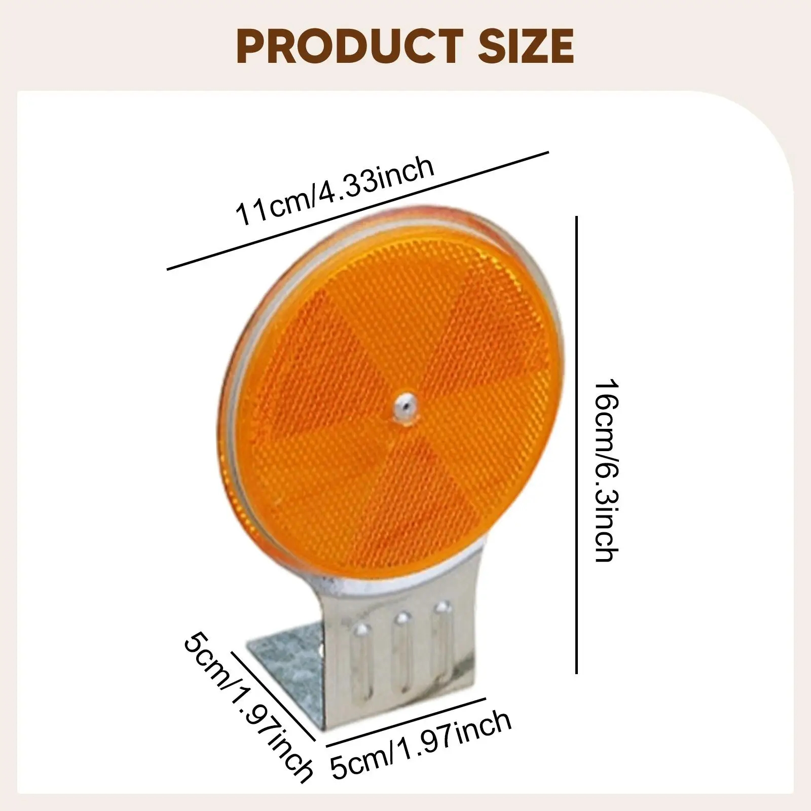 Marcador de entrada de automóveis sinal reflexivo refletor de entrada de garagem fácil instalação sinal redondo marcador de estrada para estacionamento de tráfego