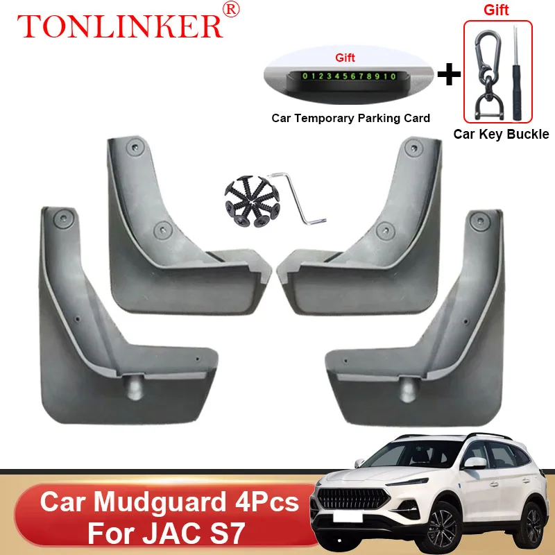 

TONLINKER Car Mudguard For JAC S7 2020 2021 2022 Front Rear Mud Flaps Mudguards Splash Guards Fender Mudflaps Accessories