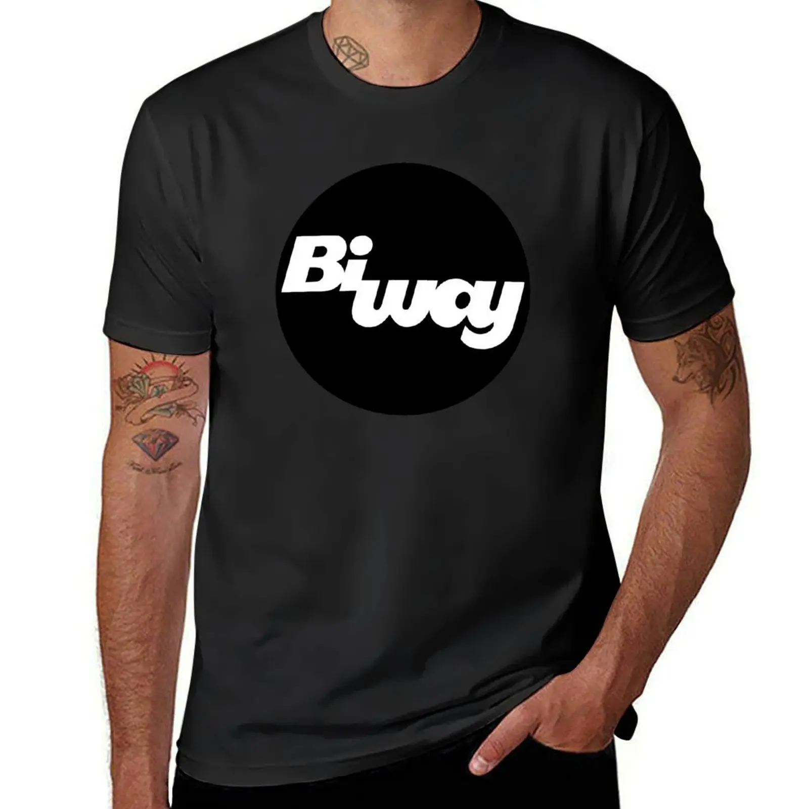 BiWay (Circle Logo) T-Shirt heavyweights cute clothes shirts graphic tees plain mens graphic t-shirts funny