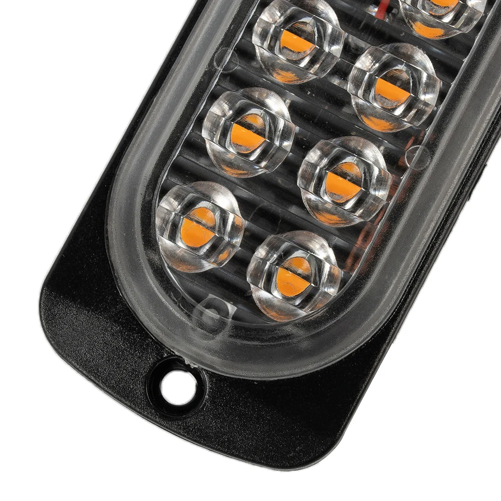 Driving Working Lamps Yellow Flash Parts Plastic Replacement Safety Accessories Black Housing Transparent Lens