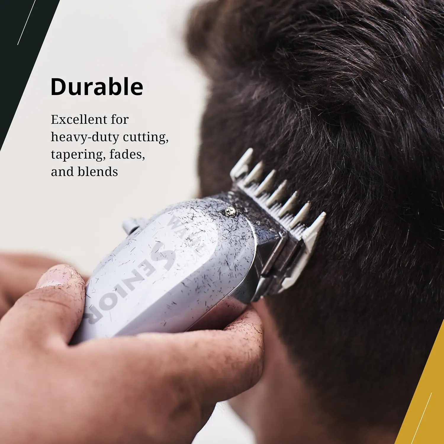 Professional Senior Clipper for Heavy Duty Cutting, Tapering, Fading and Blending - The Original Electromagnetic Clipper with an