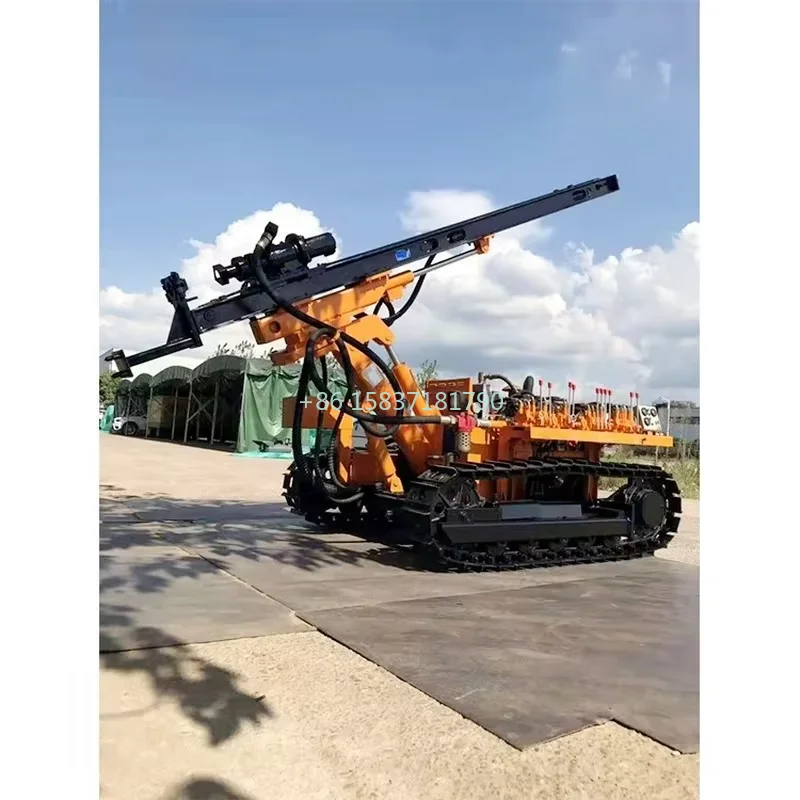Steel Clawer DTH Drill Rig Golden Mining Blasting Hole Drilling Rigs Anchoring Foundation Down-the-hole Drilling Rig Supplier