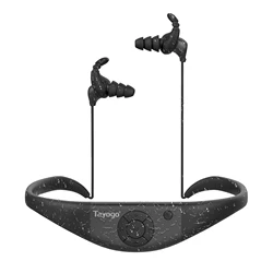Tayogo Waterproof Mp3 Player for Swimming + Bluetooth Headphones for Running | 32GB Mp3 Playing, Bluetooth, FM, Receiving Mode