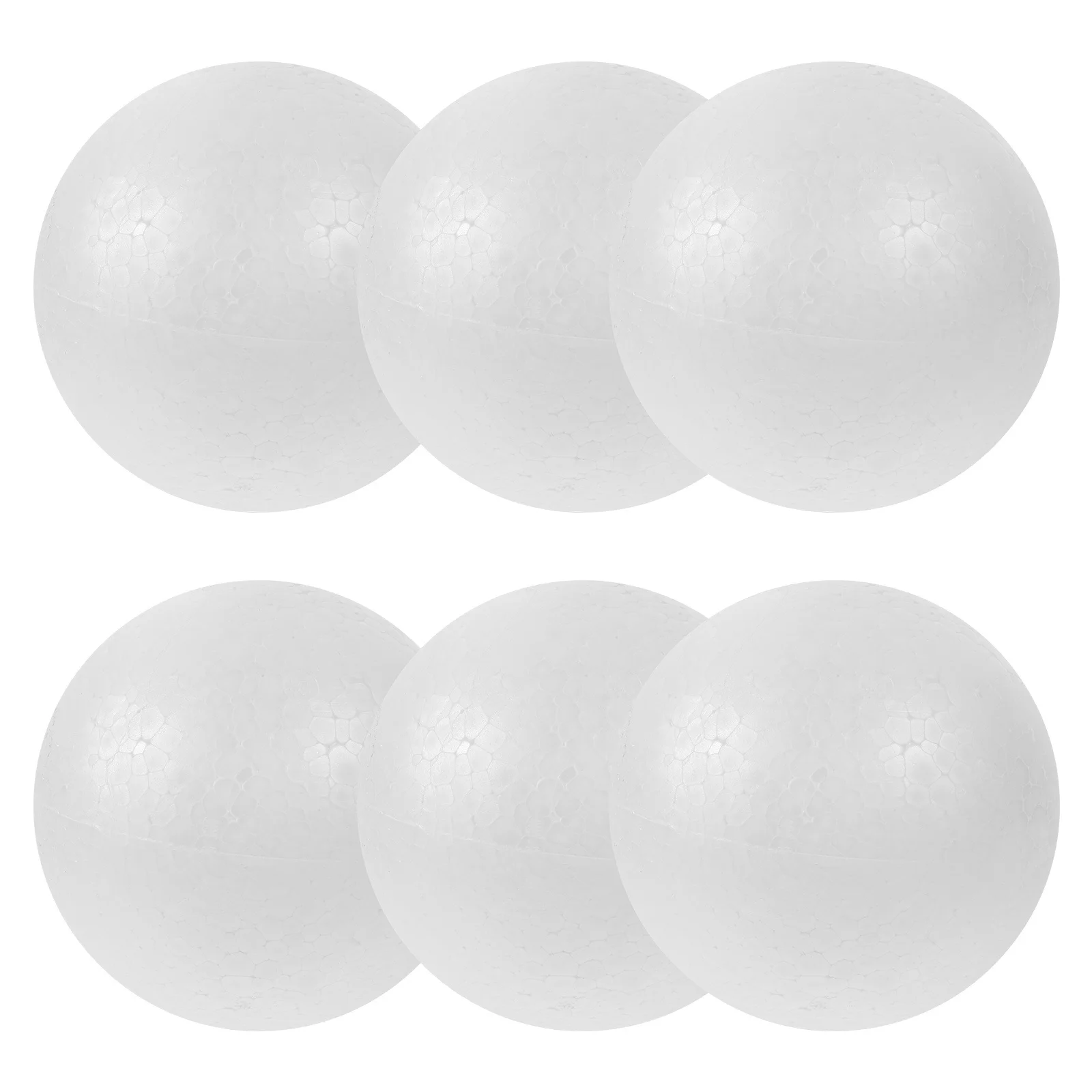 6 قطعة 12 سنتيمتر كرات الستايروفوم سهلة الطلاء DIY بها بنفسك الحرفية الكرة مجموعة للأطفال رياض الأطفال المنزل مدرسة مشاريع فنية الحلي الإبداعية #2