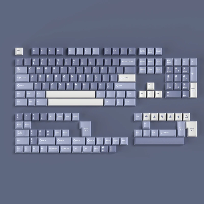 

1 Set Fishing Keycaps ABS Double Shot Keycap Cherry Profile Key Caps With ISO Enter 7U Spacebar For HHKB EU Layout