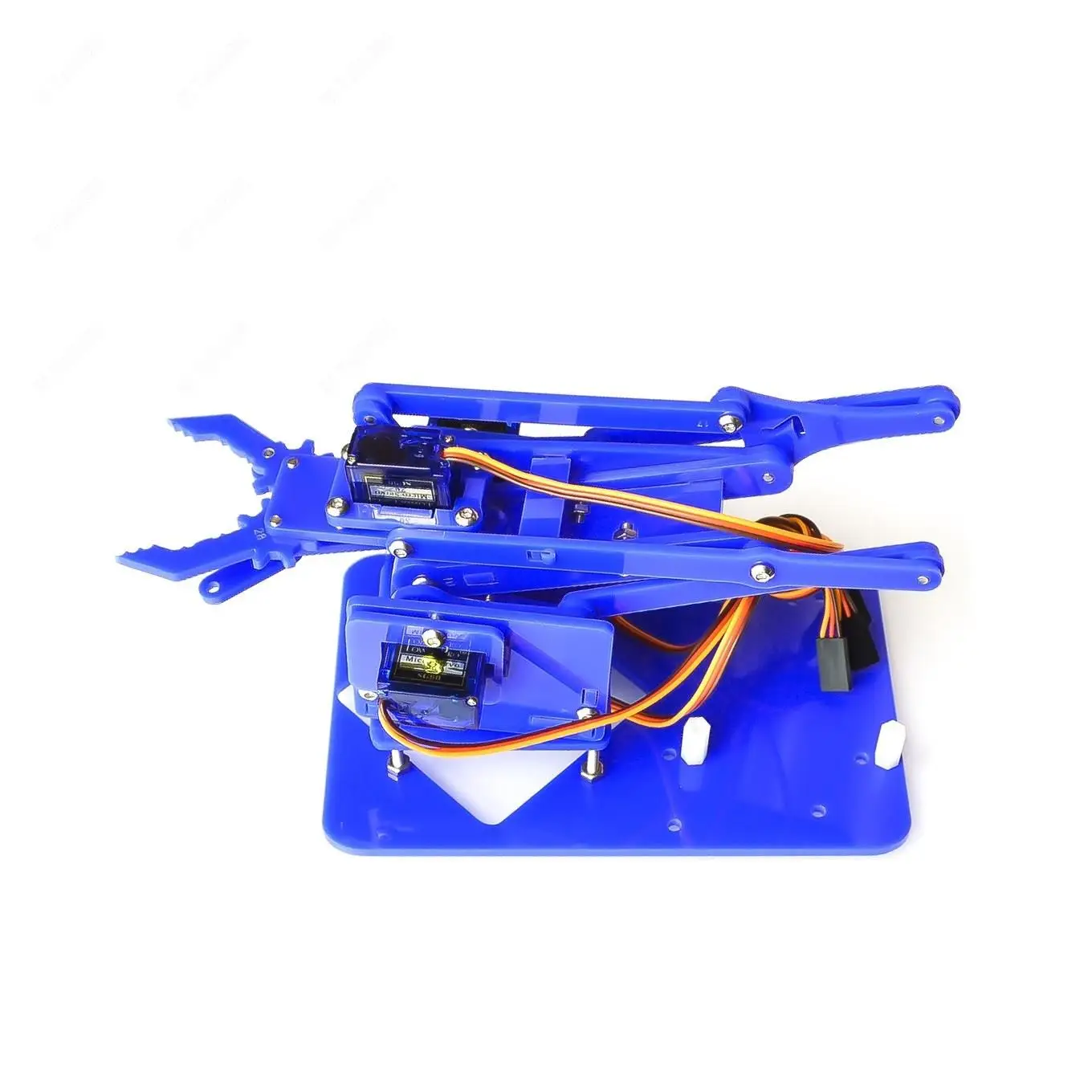 4 DOF Unassembly Acrylic Mechanical Arm Robot Manipulator Claw for Arduino Maker Learning DIY Kit Robot