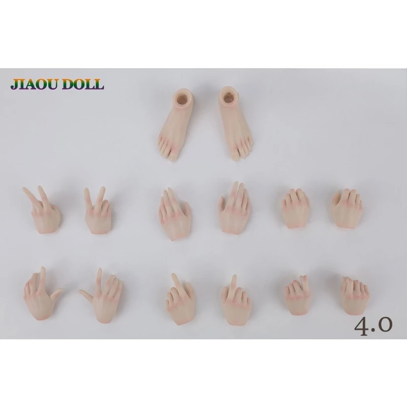 JIAOUL دمية 1/6 مقياس أنثى الجندي الجسم استبدال شكل اليد شكل القدم غرامة اللوحة القمح/شاحب/الوردي عمل أرقام الإكسسوار #6