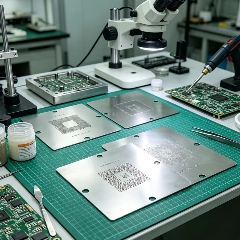 Game Console BGA Reballing Stencils 23 Pieces Set 90x90mm, Steel Template for Xbox360, PS3, WII Soldering Rework Station Repair