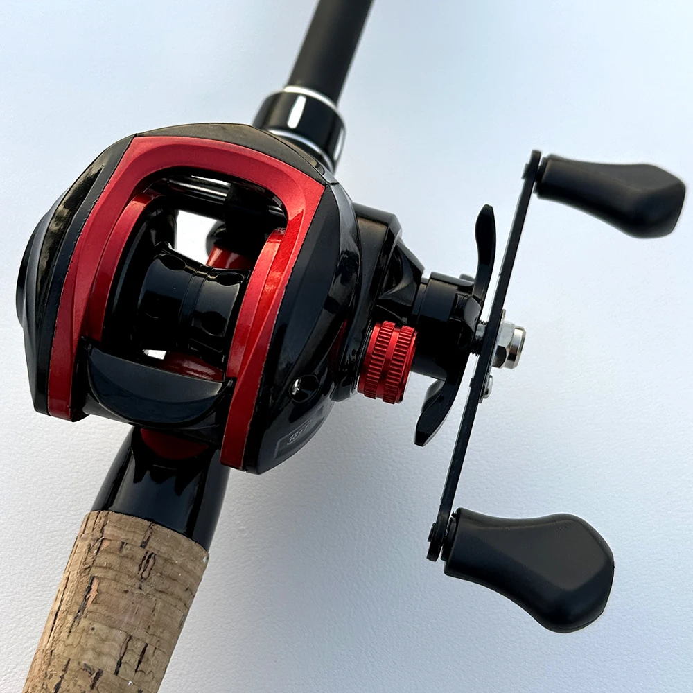 

18+1BB Long Casting Fishing Reel 7.2:1Gear Ratio Jigging Fishing Coil Magnetic Brake Deep Spool Fresh/Saltwater DH200 De Pesca