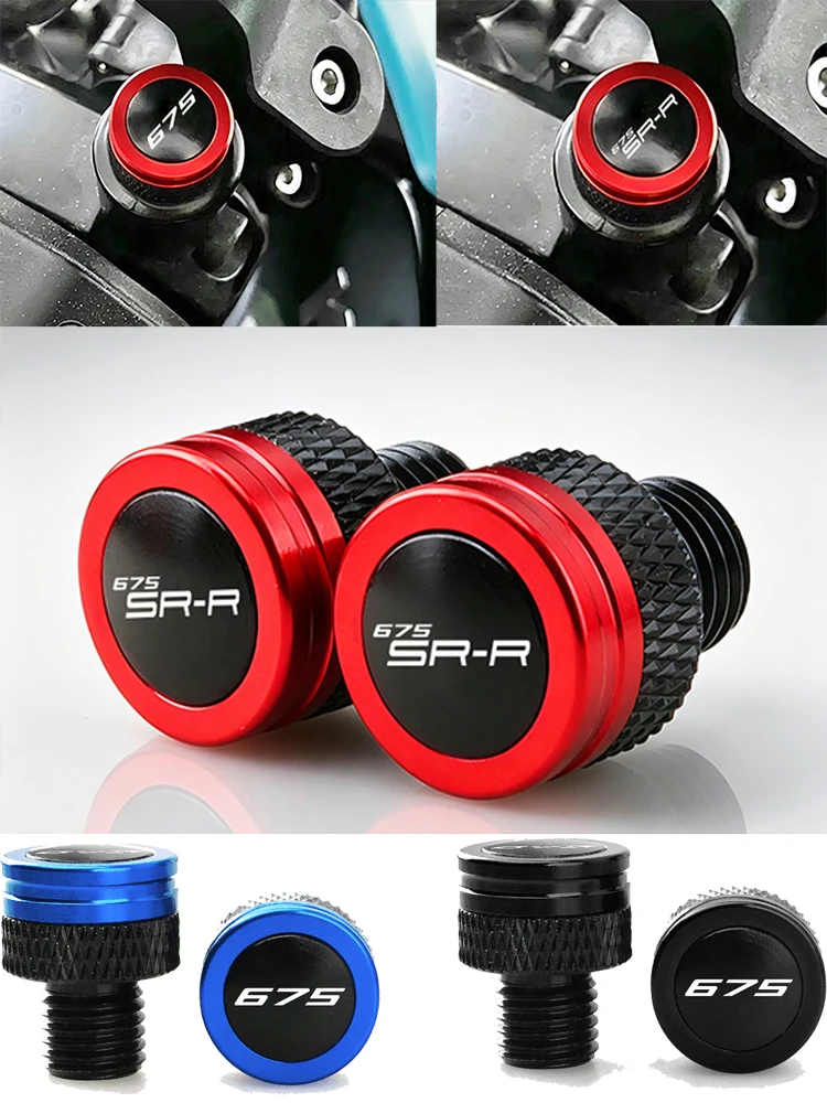 Für CFMOTO 675 675SRR 675 SRR Motorrad CNC Rückspiegel Lochabdeckung Zubehör LOGO 675/675SRR