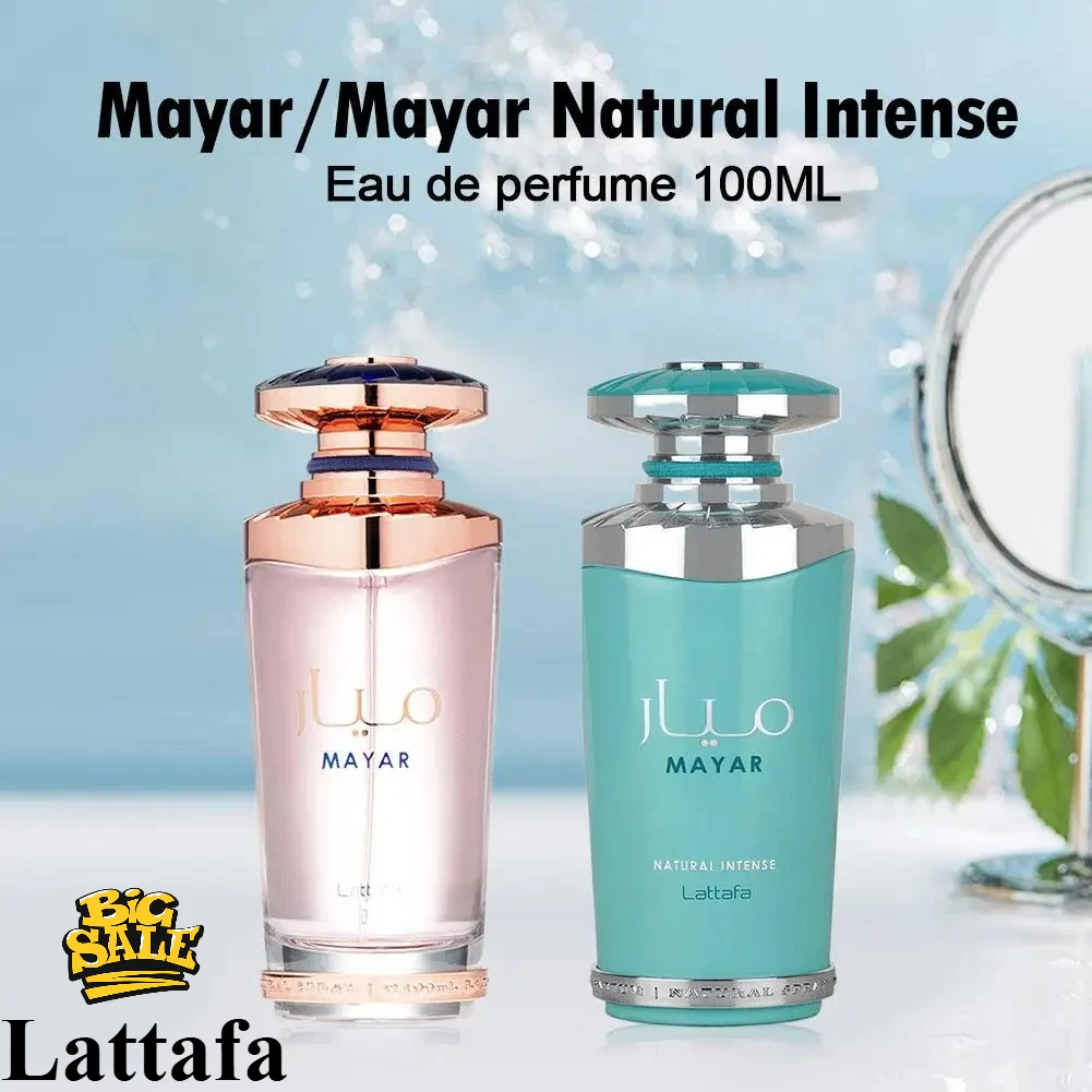 Lattafa Mayar Natural Intense Perfume — аромат сладкого шафрана и жасмина, стойкий аромат унисекс, роскошные арабские духи для женщин