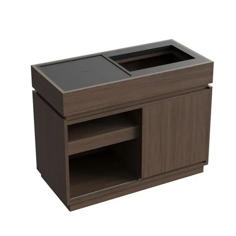 Italian minimalist mobile tea cabinet kettle integrated side table modern home living room sofa side cabinet