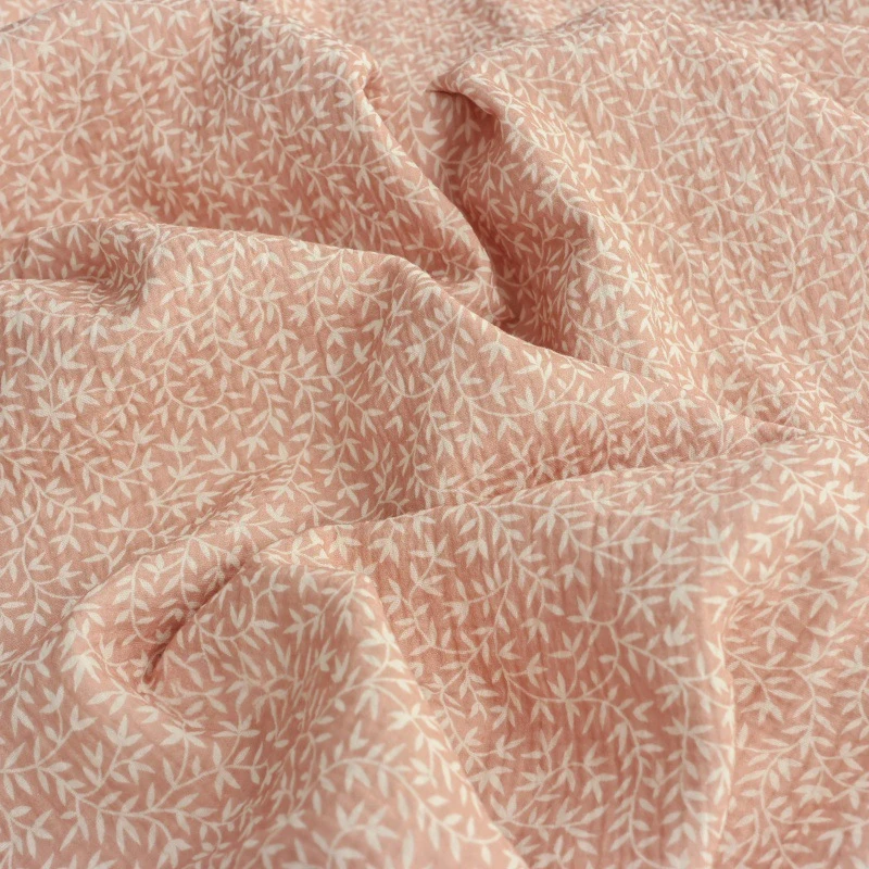 

135*100cm Double-Layer Cotton Gauze Crepe Fabric Diy Sewing Children's Pajamas Bedding Home Wear Clothes