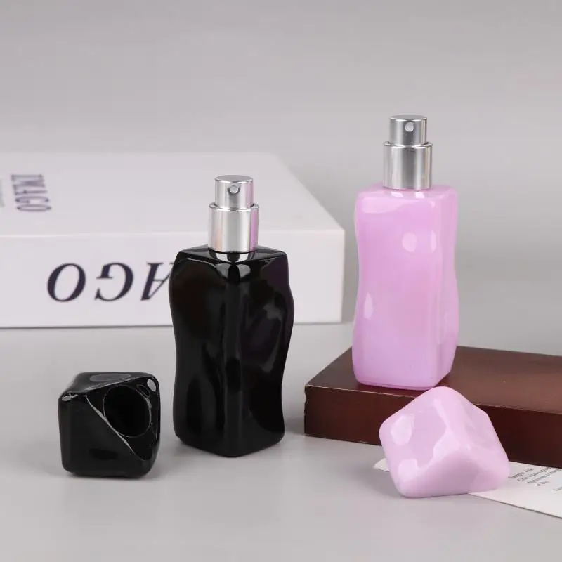 1 قطعة 30 مللي عبوة رذاذ عطر زجاجة رذاذ زجاجية فارغة زجاجة عطر محمولة للمرأة معكرون ماكياج حاوية ترطيب