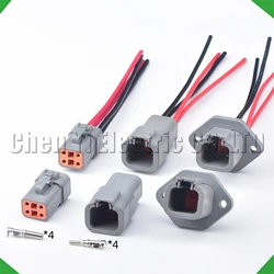 4 Pin DTP Grey Auto connector car waterproof plug DTP06-4S DTP04-4P DTP04-4P-L012 CM2150 4988820 For ISDE engine computer Board