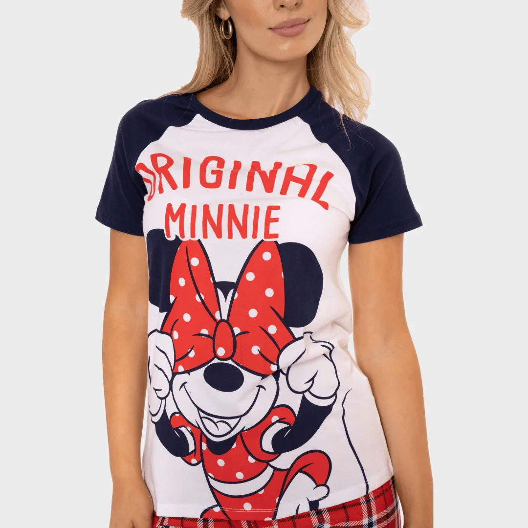 Women Cartoon Mouse with Polka Dot Bow Print Raglan Short Sleeve T Shirt Navy White Crew Neck Casual Summer Daily Tops Girls