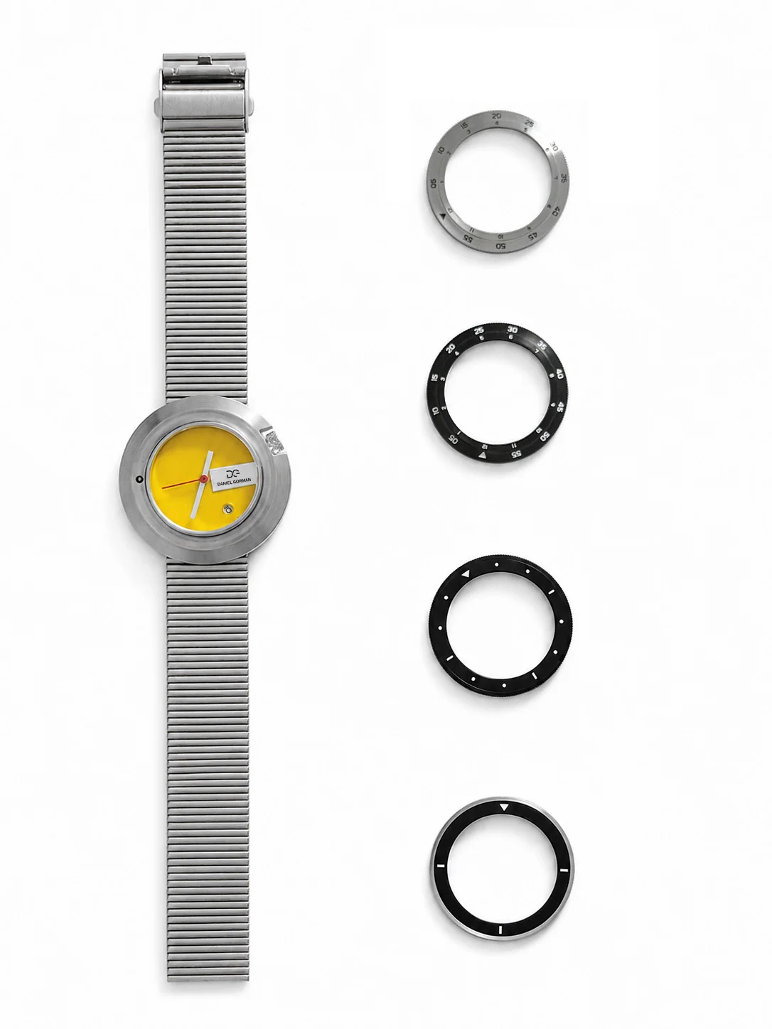 Daniel Gorman Minimalist Men’s Quartz Watch Stainless Steel Fashion Casual Analog Wristwatch Date Waterproof