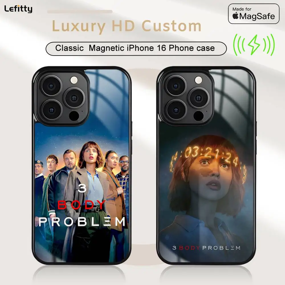 

1PC Three B-Body Problem Phone Case For iPhone 16 15 14 13 12 11 Pro Max Plus Mini Magsafe Charging Cover Magnetic Hard Shell