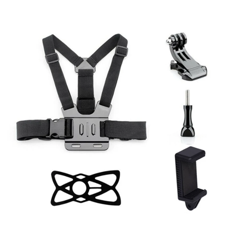 Soporte Universal ajustable para teléfono inteligente, soporte para cinturón de pecho para Gopro Hero 10, 9, 8, 7, 4K, accesorios