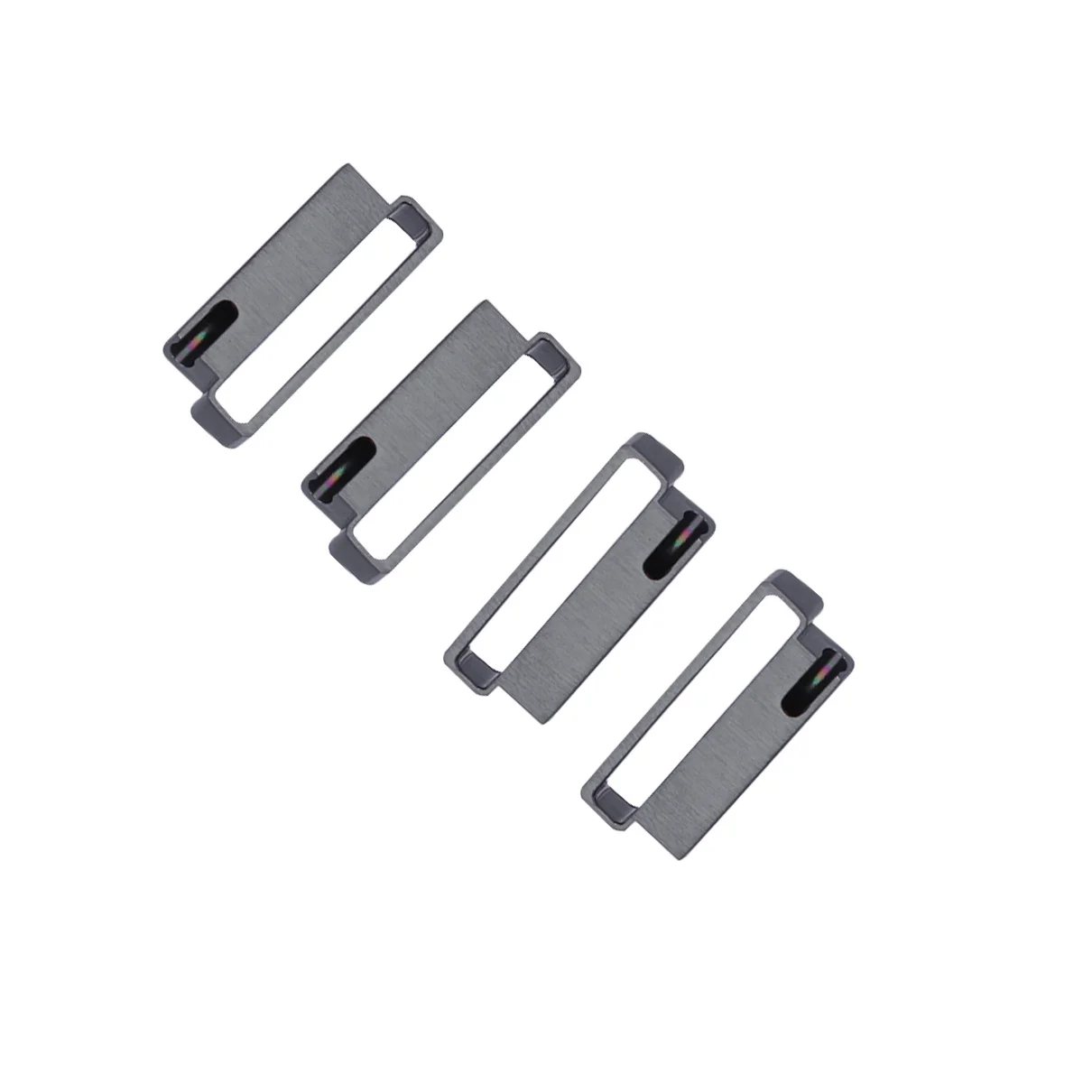 4Pcs StainlessSteel WatchBand Adapter Connector Compatible Lug Accessories SmartWatch Strap Buckle LongLasting