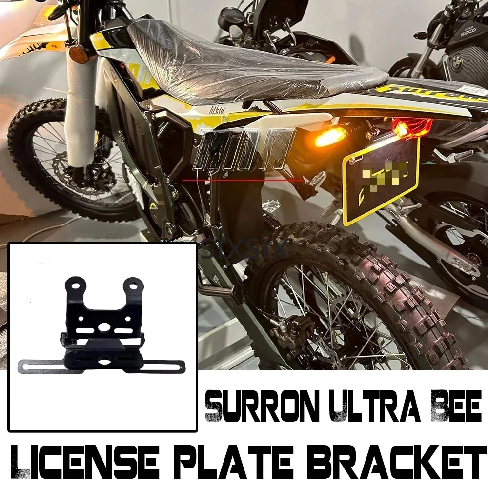 

FOR Surron Ultra Bee Sur-ron UB Electric Off-Road Vehicle License Plate Holder Bracket Foldable License Plate Holder Short Tail