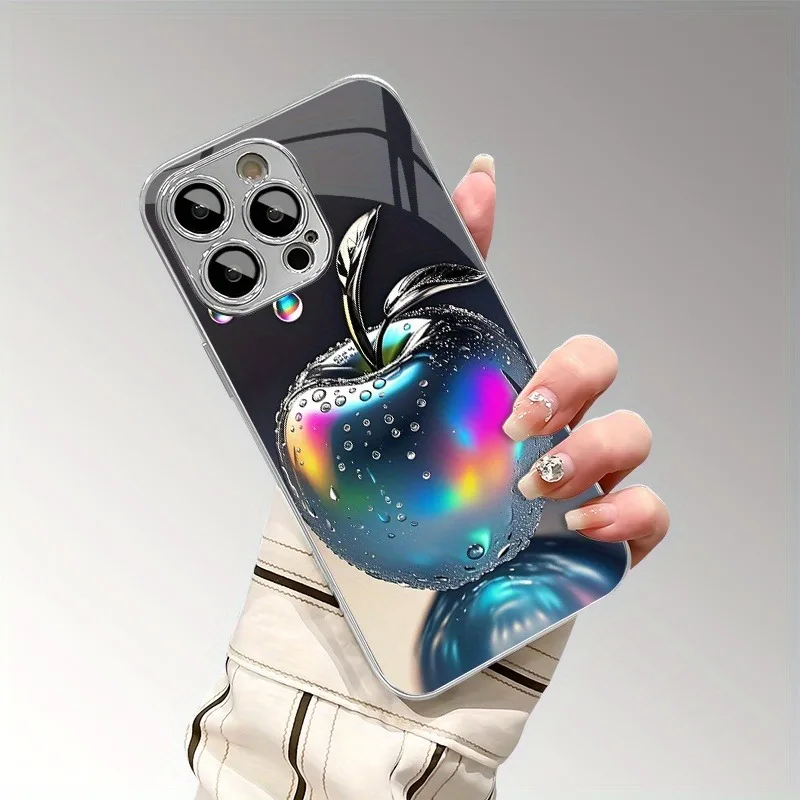 

Fruit Aurora Water Droplet Phone Case for iPhone 17 16e 16 15 14 13 12 Mini 11 Pro XS Max XR X 8 7 Air Plus Tempered Glass Cover