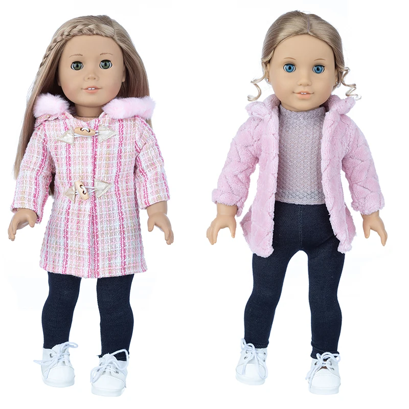 43cm Baby New Born Doll Asymmetrical Dress 18 Inch American Generation Girl Doll Clothes