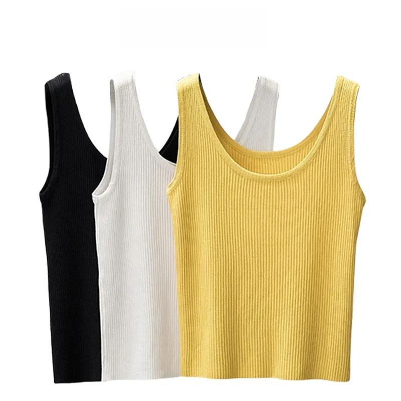 Loose Knitted Vest Top Summer Workwear for plus Size Women Korean Style round Neck Short Sleeve Cover Belly Outerwear