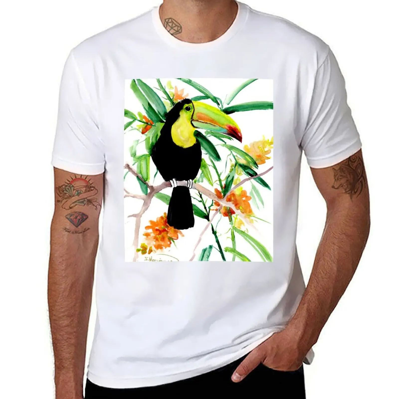 Toucan in Jungle T-Shirt custom t shirt vintage t shirts t shirts for men pack